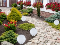 Globo LED Solarkugeln Garten - 2er SET, Leuchtkugel Ø 30cm Mit Erdspieß -Bestes Beleuchtungs Geschäft led solarkugeln garten 2er set leuchtkugel 30cm mi 4