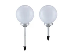 Globo LED Solarkugeln Garten - 2er SET, Leuchtkugel Ø 30cm Mit Erdspieß -Bestes Beleuchtungs Geschäft led solarkugeln garten 2er set leuchtkugel 30cm mi 5