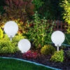 Globo LED Solarkugeln Garten - 3er Set Ø 20cm/25cm/30cm Mit Erdspieß -Bestes Beleuchtungs Geschäft led solarkugeln garten 3er set 20cm 25cm 30cm mit