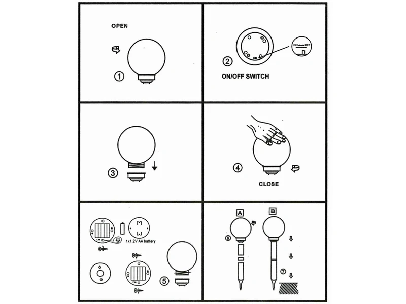 Globo LED Solarkugeln Garten - 3er Set Ø 20cm/25cm/30cm Mit Erdspieß 11 Globo LED Solarkugeln Garten - 3er Set Ø 20cm/25cm/30cm Mit Erdspieß – Bild 9