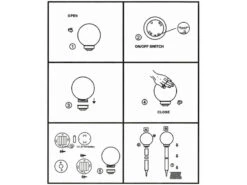 Globo LED Solarkugeln Garten - 6er SET, Leuchtkugel Ø 10cm Mit Erdspieß -Bestes Beleuchtungs Geschäft led solarkugeln garten 6er set leuchtkugel 10cm mi 5