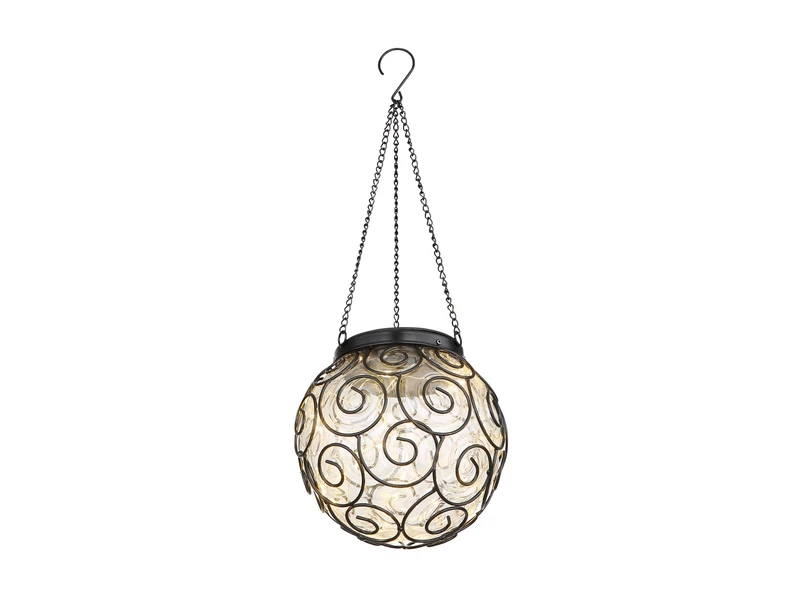 Globo LED Solarlaterne Hängeleuchte, Leuchtkugel Klar, Ø 14,5cm 4 Globo LED Solarlaterne Hängeleuchte, Leuchtkugel Klar, Ø 14,5cm – Bild 2