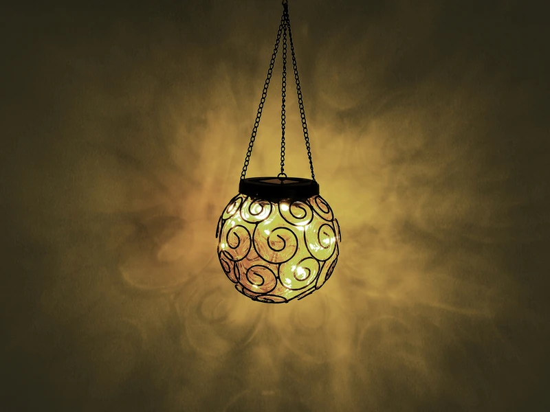 Globo LED Solarlaterne Hängeleuchte, Leuchtkugel Klar, Ø 14,5cm 6 Globo LED Solarlaterne Hängeleuchte, Leuchtkugel Klar, Ø 14,5cm – Bild 4