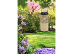 MeineWunschleuchte LED Solarlaternen 2er SET, Metall Rattanoptik, Hängend Oder Stehend, Höhe 45cm -Bestes Beleuchtungs Geschäft led solarlaternen 2er set metall rattanoptik haeng 5