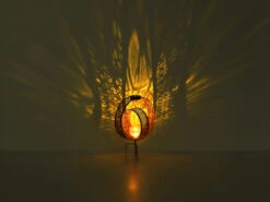 Globo LED Solarleuchte Mit Dekorstanzungen In Rostoptik & Crackle Glaskugel, Höhe 42cm -Bestes Beleuchtungs Geschäft led solarleuchte mit dekorstanzungen in rostoptik 1 5