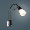Trio Leuchten LED Steckerspot LEVISTO Mit Schalter Und Flexarm, Schwarz Höhe 40cm