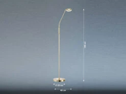 Fischer & Honsel LED Stehlampe Leselampe DENT Messing Mit Dimmer - Höhe 150cm 10 Fischer & Honsel LED Stehlampe Leselampe DENT Messing Mit Dimmer - Höhe 150cm -Bestes Beleuchtungs Geschäft led stehlampe leselampe dent messing mit dimmer ho 2