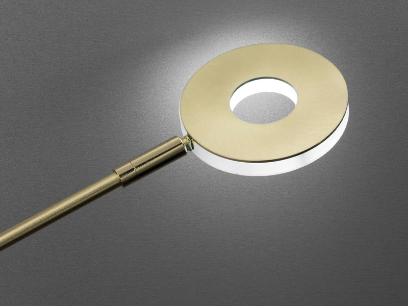 Fischer & Honsel LED Stehlampe Leselampe DENT Messing Mit Dimmer - Höhe 150cm 7 Fischer & Honsel LED Stehlampe Leselampe DENT Messing Mit Dimmer - Höhe 150cm – Bild 5