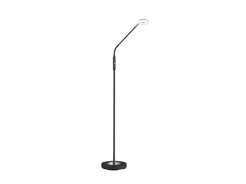 Fischer & Honsel LED Stehlampe Leselampe DENT Schwarz Mit Dimmer - Höhe 150cm 4 Fischer & Honsel LED Stehlampe Leselampe DENT Schwarz Mit Dimmer - Höhe 150cm – Bild 2