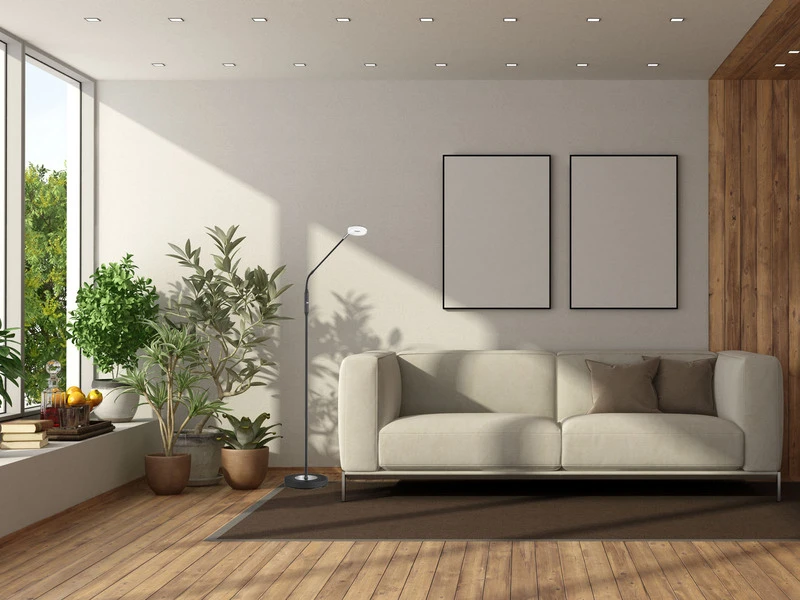 Fischer & Honsel LED Stehlampe Leselampe DENT Schwarz Mit Dimmer - Höhe 150cm 7 Fischer & Honsel LED Stehlampe Leselampe DENT Schwarz Mit Dimmer - Höhe 150cm – Bild 5