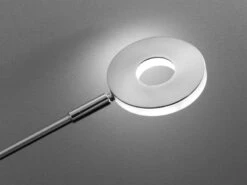 Fischer & Honsel LED Stehlampe Leselampe DENT Silber Mit Dimmer - Höhe 150cm -Bestes Beleuchtungs Geschäft led stehlampe leselampe dent silber mit dimmer hoe 5