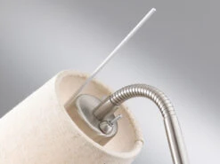 MeineWunschleuchte LED Stehlampe Mit Leselampe & Stoff Lampenschirme Beige - Höhe 175cm -Bestes Beleuchtungs Geschäft led stehlampe mit leselampe stoff lampenschirme be 4