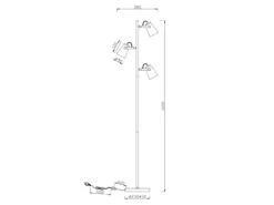 Trio Leuchten LED Stehleuchte 3-flammig In Schwarz Gold, Spots Schwenkbar, 160cm Hoch 13 Trio Leuchten LED Stehleuchte 3-flammig In Schwarz Gold, Spots Schwenkbar, 160cm Hoch -Bestes Beleuchtungs Geschäft led stehleuchte 3 flammig in schwarz gold spots sc 5