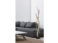 Trio Leuchten LED Stehleuchte BLAZE Dimmbar Lichtfarbe Einstellbar Messing 138cm -Bestes Beleuchtungs Geschäft led stehleuchte blaze dimmbar lichtfarbe einstellb 5