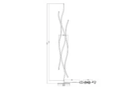 Trio Leuchten LED Stehleuchte BLAZE Dimmbar Lichtfarbe Einstellbar Messing 138cm -Bestes Beleuchtungs Geschäft led stehleuchte blaze dimmbar lichtfarbe einstellb 8