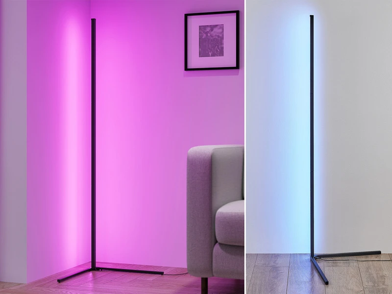Reality Leuchten LED Stehleuchte LEVEL Mit Fernbedienung, RGB & Sound Control - H 141cm 3 Reality Leuchten LED Stehleuchte LEVEL Mit Fernbedienung, RGB & Sound Control - H 141cm