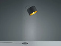 Trio Leuchten LED Stehleuchte Mit Flexgelenk Und TEXTIL Lampenschirm Ø35cm In Schwarz/Gold 12 Trio Leuchten LED Stehleuchte Mit Flexgelenk Und TEXTIL Lampenschirm Ø35cm In Schwarz/Gold -Bestes Beleuchtungs Geschäft led stehleuchte mit flexgelenk und textil lampensc 2