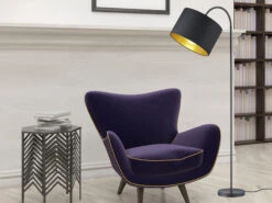 Trio Leuchten LED Stehleuchte Mit Flexgelenk Und TEXTIL Lampenschirm Ø35cm In Schwarz/Gold 14 Trio Leuchten LED Stehleuchte Mit Flexgelenk Und TEXTIL Lampenschirm Ø35cm In Schwarz/Gold -Bestes Beleuchtungs Geschäft led stehleuchte mit flexgelenk und textil lampensc 4