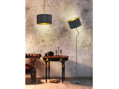 Trio Leuchten LED Stehleuchte Mit Flexgelenk Und TEXTIL Lampenschirm Ø35cm In Schwarz/Gold 17 Trio Leuchten LED Stehleuchte Mit Flexgelenk Und TEXTIL Lampenschirm Ø35cm In Schwarz/Gold -Bestes Beleuchtungs Geschäft led stehleuchte mit flexgelenk und textil lampensc 7