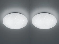 Trio Leuchten LED Sternenhimmel Deckenleuchte 2er Set Weiß Ø 37cm, IP44 - Badlampen -Bestes Beleuchtungs Geschäft led sternenhimmel deckenleuchte 2er set weiss 37cm 2