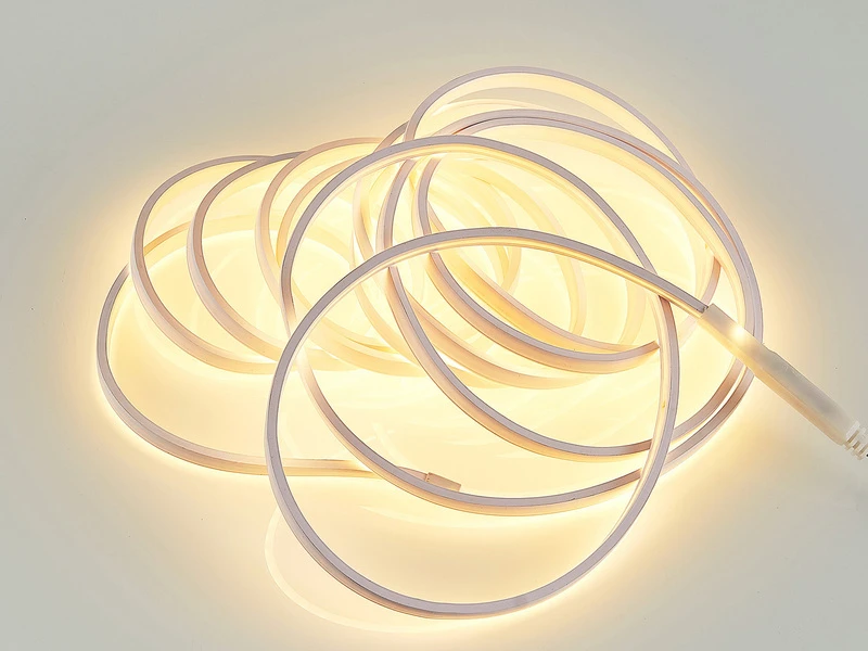 Reality Leuchten LED Streifen NEON Mit Fernbedienung, RGB Farbwechsel & Dimmer - 5 Meter 4 Reality Leuchten LED Streifen NEON Mit Fernbedienung, RGB Farbwechsel & Dimmer - 5 Meter – Bild 2