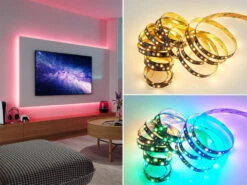 Reality Leuchten LED Streifen RACER Mit Fernbedienung, RGB & Sound Control Funktion - 5 Meter