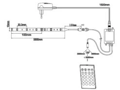 MeineWunschleuchte LED Stripe 2er Set Mit Fernbedienung, RGB Farbwechsel & Dimmer - 5 Meter -Bestes Beleuchtungs Geschäft led stripe 2er set mit fernbedienung rgb farbwechs 3