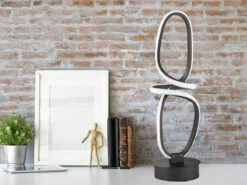 Wofi LED Tischlampe MADISON Mit Fernbedienung Dimmbar & Lichtfarbe, Höhe 50cm