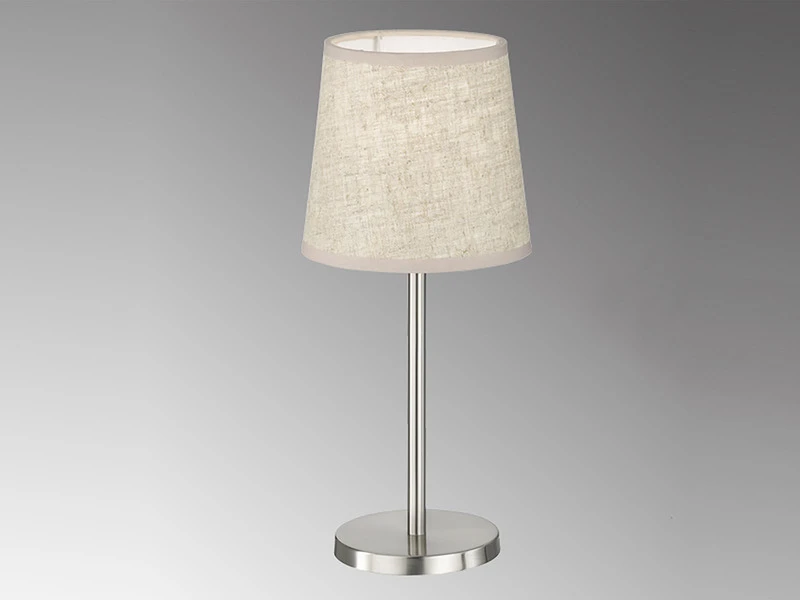 FHL Easy LED Tischlampe Silber Mit Lampenschirm Leinen Beige, 30cm Klein 5 FHL Easy LED Tischlampe Silber Mit Lampenschirm Leinen Beige, 30cm Klein – Bild 3