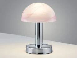 MeineWunschleuchte LED Tischleuchte Chrom Glasschirm Lila/Weiß - Touch Dimmbar, Höhe 21cm 10 MeineWunschleuchte LED Tischleuchte Chrom Glasschirm Lila/Weiß - Touch Dimmbar, Höhe 21cm -Bestes Beleuchtungs Geschäft led tischleuchte chrom glasschirm lila weiss touch 2