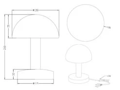 MeineWunschleuchte LED Tischleuchte Chrom Glasschirm Lila/Weiß - Touch Dimmbar, Höhe 21cm 13 MeineWunschleuchte LED Tischleuchte Chrom Glasschirm Lila/Weiß - Touch Dimmbar, Höhe 21cm -Bestes Beleuchtungs Geschäft led tischleuchte chrom glasschirm lila weiss touch 5