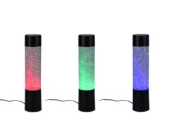 Reality Leuchten LED Tischleuchte GLITTER Mit RGB Farbwechsel, Schwarz 34cm Hoch -Bestes Beleuchtungs Geschäft led tischleuchte glitter mit rgb farbwechsel schwa 3
