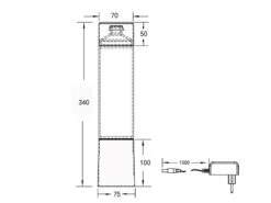 Reality Leuchten LED Tischleuchte GLITTER Mit RGB Farbwechsel, Schwarz 34cm Hoch -Bestes Beleuchtungs Geschäft led tischleuchte glitter mit rgb farbwechsel schwa 4