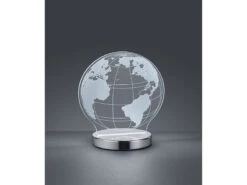 Reality Leuchten LED Tischleuchte GLOBE 3D Optik Chrom Lichtfarbe Einstellbar, Höhe 20cm -Bestes Beleuchtungs Geschäft led tischleuchte globe 3d optik chrom lichtfarbe e 2