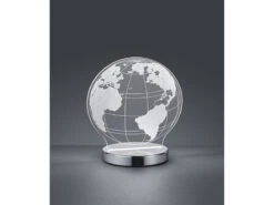 Reality Leuchten LED Tischleuchte GLOBE 3D Optik Chrom Lichtfarbe Einstellbar, Höhe 20cm -Bestes Beleuchtungs Geschäft led tischleuchte globe 3d optik chrom lichtfarbe e 4