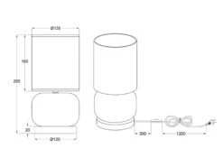 MeineWunschleuchte LED Tischleuchte Mit Glasfuß Grün Und Stoffschirm Schwarz, Höhe 28cm 14 MeineWunschleuchte LED Tischleuchte Mit Glasfuß Grün Und Stoffschirm Schwarz, Höhe 28cm -Bestes Beleuchtungs Geschäft led tischleuchte mit glasfuss gruen und stoffschir 5