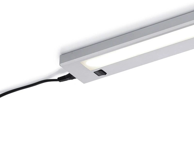 Trio Leuchten LED Unterbauleuchte ALINO Grau Flach Mit Schalter & 230V Direktanschluss, 55cm 6 Trio Leuchten LED Unterbauleuchte ALINO Grau Flach Mit Schalter & 230V Direktanschluss, 55cm – Bild 4