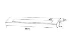 Trio Leuchten LED Unterbauleuchte ALINO Weiß Flach Mit Schalter & 230V Direktanschluss, 55cm -Bestes Beleuchtungs Geschäft led unterbauleuchte alino weiss flach mit schalter 2