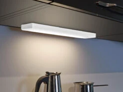 Trio Leuchten LED Unterbauleuchte ALINO Weiß Flach Mit Schalter & 230V Direktanschluss, 34cm