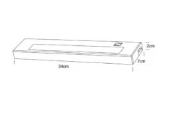 Trio Leuchten LED Unterbauleuchte ALINO Weiß Flach Mit Schalter & 230V Direktanschluss, 34cm -Bestes Beleuchtungs Geschäft led unterbauleuchte alino weiss flach mit schalter 8