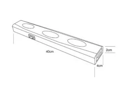 Trio Leuchten LED Unterbauleuchte ARAGON Weiß Flach Mit Schalter & 230V Direktanschluss, 40cm -Bestes Beleuchtungs Geschäft led unterbauleuchte aragon weiss flach mit schalte 9