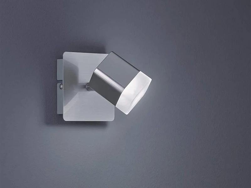 MeineWunschleuchte LED Wand- & Deckenstrahler 2er SET 1 Flammig Schwenkbar Silber Matt 10x10xcm 5 MeineWunschleuchte LED Wand- & Deckenstrahler 2er SET 1 Flammig Schwenkbar Silber Matt 10x10xcm – Bild 3