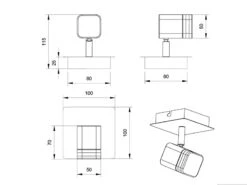 MeineWunschleuchte LED Wand- & Deckenstrahler 2er SET 1 Flammig Schwenkbar Silber Matt 10x10xcm 14 MeineWunschleuchte LED Wand- & Deckenstrahler 2er SET 1 Flammig Schwenkbar Silber Matt 10x10xcm -Bestes Beleuchtungs Geschäft led wand deckenstrahler 2er set 1 flammig schwenkb 5