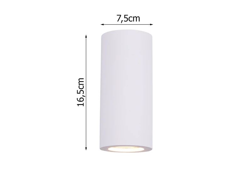 Trio Leuchten LED Wandlampe Spot Gipsleuchte Weiß Up And Down, Bemalbar 5 Trio Leuchten LED Wandlampe Spot Gipsleuchte Weiß Up And Down, Bemalbar – Bild 3