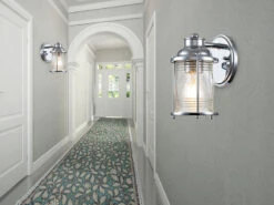 MeineWunschleuchte LED Wandlaterne In Chrom Für Badezimmer & Wohnraum, Höhe 21cm -Bestes Beleuchtungs Geschäft led wandlaterne in chrom fuer badezimmer wohnraum 1 4