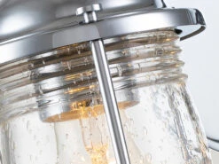 MeineWunschleuchte LED Wandlaterne In Chrom Für Badezimmer & Wohnraum, Höhe 21cm -Bestes Beleuchtungs Geschäft led wandlaterne in chrom fuer badezimmer wohnraum 1 8