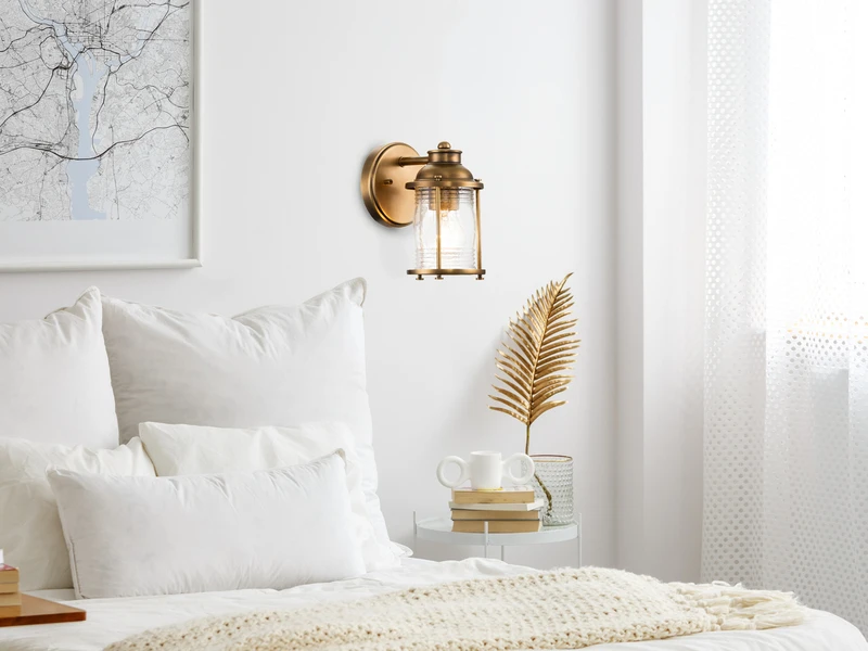 MeineWunschleuchte LED Wandlaterne In Messing Für Badezimmer & Wohnraum, Höhe 21cm 9 MeineWunschleuchte LED Wandlaterne In Messing Für Badezimmer & Wohnraum, Höhe 21cm – Bild 7