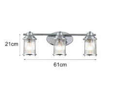 MeineWunschleuchte LED Wandleuchte In Chrom Für Badezimmer & Wohnraum, Breite 61cm -Bestes Beleuchtungs Geschäft led wandleuchte in chrom fuer badezimmer wohnraum 1 28