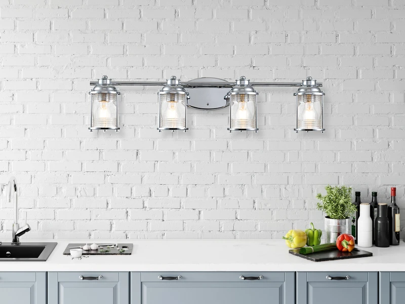 MeineWunschleuchte LED Wandleuchte In Chrom Für Badezimmer & Wohnraum, Breite 86cm 6 MeineWunschleuchte LED Wandleuchte In Chrom Für Badezimmer & Wohnraum, Breite 86cm – Bild 4