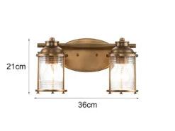 MeineWunschleuchte LED Wandleuchte In Messing Für Badezimmer & Wohnraum, 2-flammig Breite 36cm 23 MeineWunschleuchte LED Wandleuchte In Messing Für Badezimmer & Wohnraum, 2-flammig Breite 36cm -Bestes Beleuchtungs Geschäft led wandleuchte in messing fuer badezimmer wohnrau 10